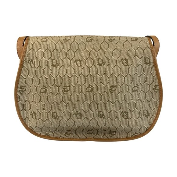 CHRISTIAN DIOR Vintage Brown Leather Shoulder Bag - Picture 2 of 10